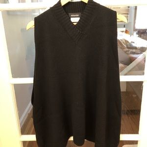 Eskandar merino wool v-neck sweater vest